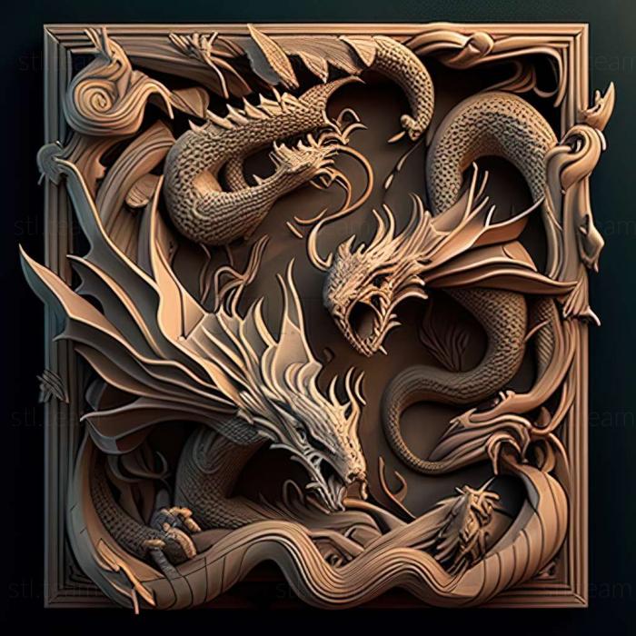 3D модель 9Игра драконов (STL)